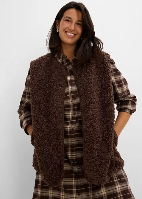 Gilet teddy, bonprix