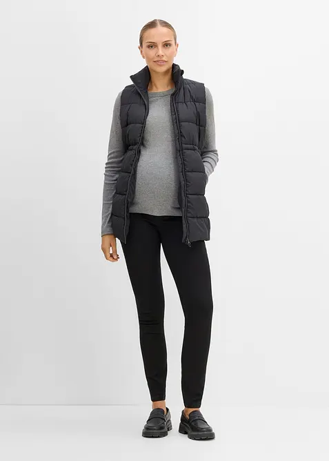 Maglia pr&eacute;maman a costine in puro cotone (pacco da 2), bonprix
