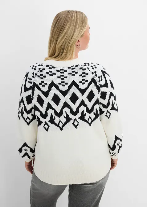 Maglione norvegese oversize, bonprix