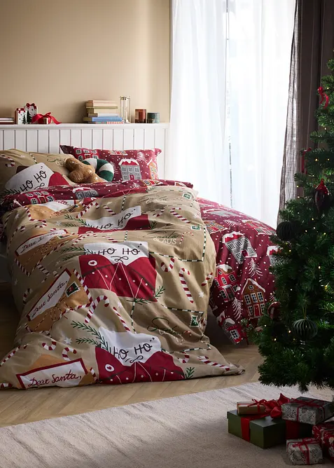 Biancheria da letto in flanella di misto cotone, bonprix