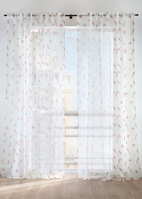 Tenda trasparente con poliestere riciclato (pacco da 1), bonprix