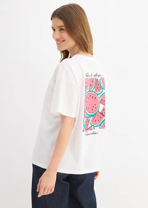 T-shirt oversize in puro cotone biologico, bonprix