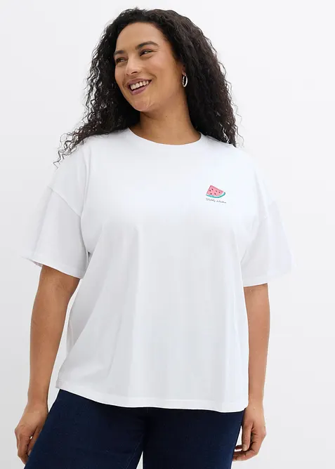 T-shirt oversize in puro cotone biologico, bonprix