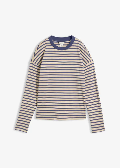Maglia a maniche lunghe in cotone pesante, bonprix