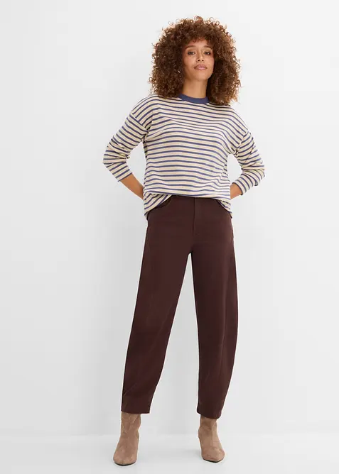 Maglia a maniche lunghe in cotone pesante, bonprix