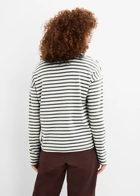 Maglia a maniche lunghe in cotone pesante, bonprix