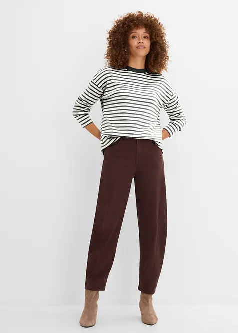 Maglia a maniche lunghe in cotone pesante, bonprix