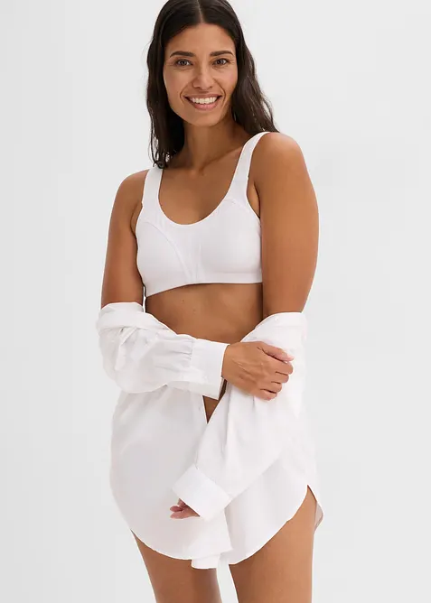 Reggiseno senza ferretto  con cotone biologico (pacco da 2), bonprix