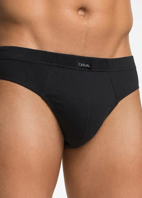 Slip alto in cotone (pacco da 5), bonprix