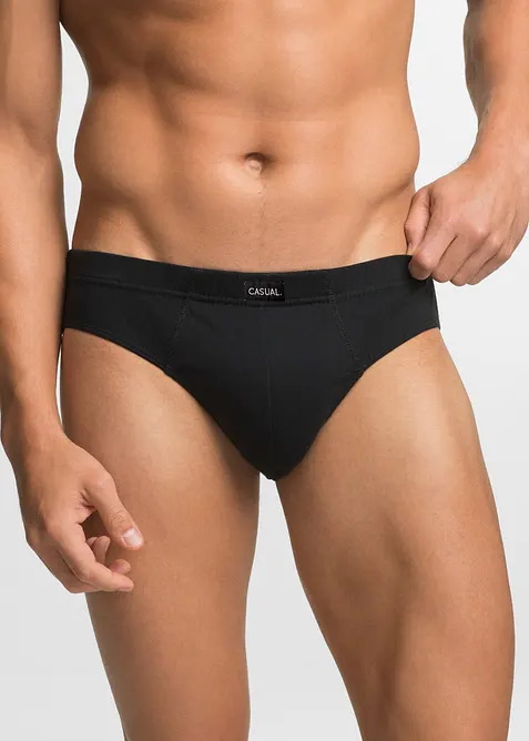 Slip alto in cotone (pacco da 5), bonprix