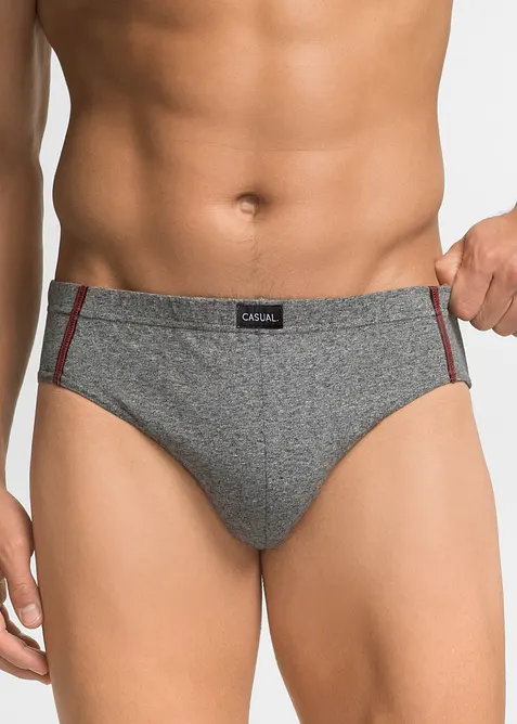 Slip alto con cotone (pacco da 5), bonprix