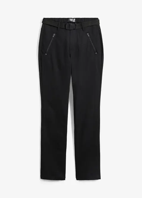 Pantaloni funzionali idrorepellenti in twill elasticizzato con cintura, bonprix