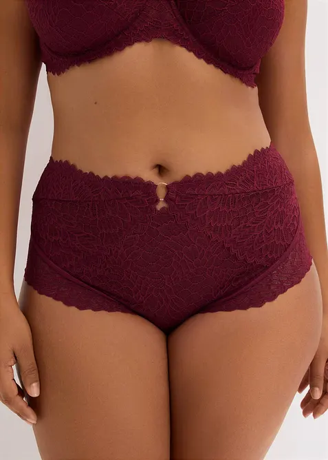 Panty a vita alta in pizzo delicato, bonprix