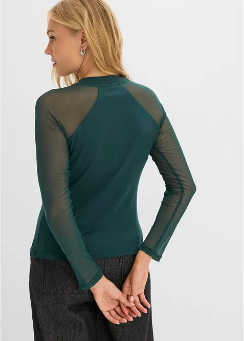 Maglia a maniche lunghe in misto viscosa morbido, bonprix