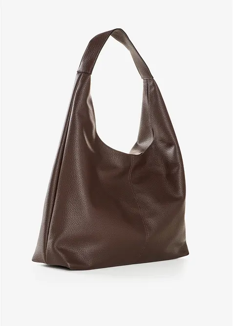 Borsa shopper in similpelle martellata, bonprix