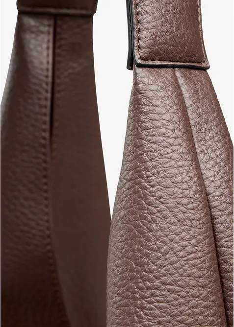 Borsa shopper in similpelle martellata, bonprix
