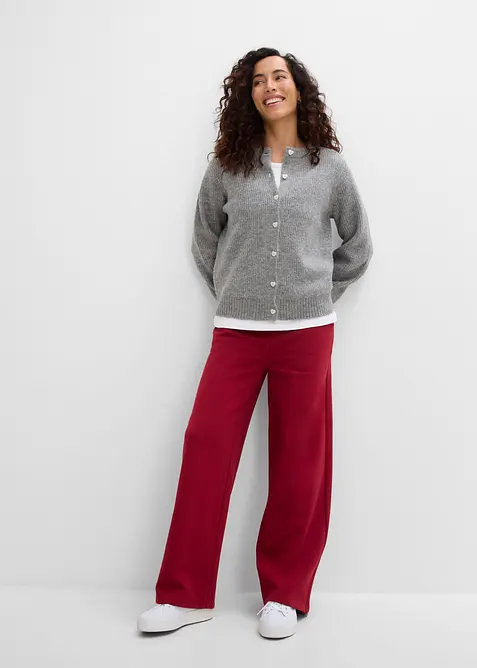 Pantaloni in felpa di misto cotone, bonprix