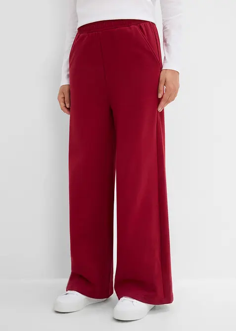 Pantaloni in felpa di misto cotone, bonprix