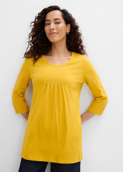 Maglia lunga in puro cotone, bonprix