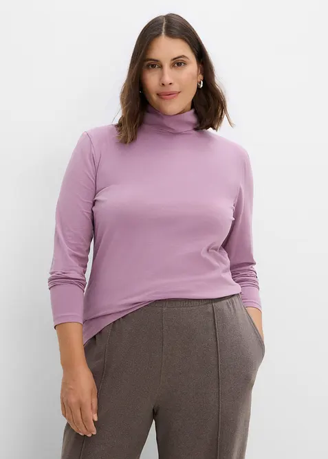 Maglia a maniche lunghe in misto cotone biologico, bonprix