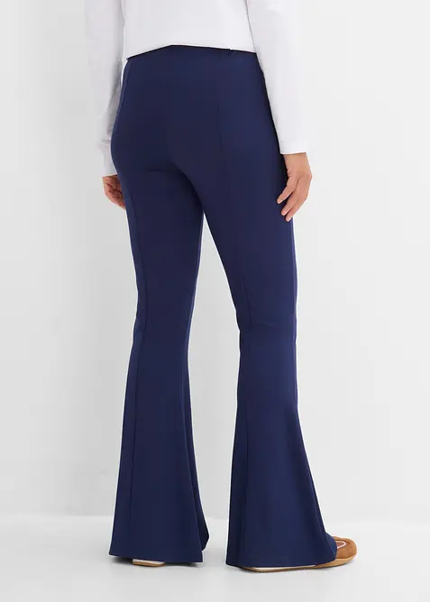 Pantaloni a zampa in punto di Roma, bonprix