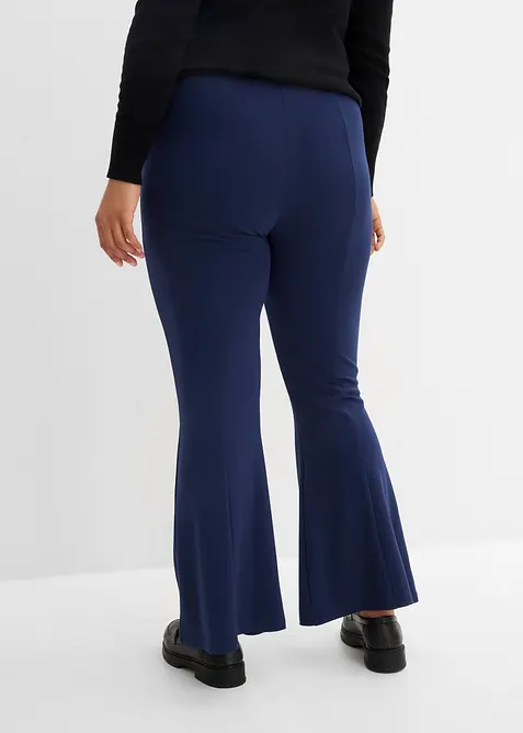Pantaloni a zampa in punto di Roma, bonprix