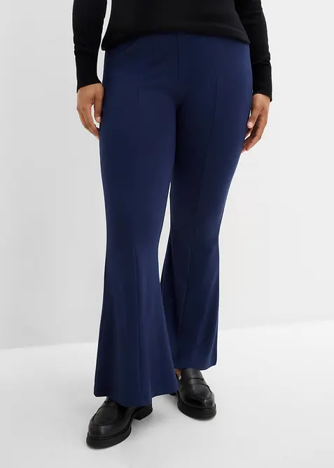 Pantaloni a zampa in punto di Roma, bonprix