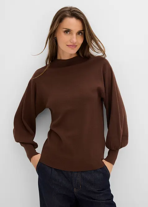 Maglione oversize in misto viscosa, bonprix