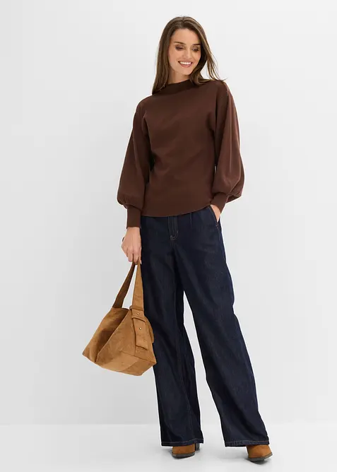 Maglione oversize in misto viscosa, bonprix
