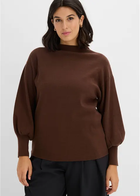 Maglione oversize in misto viscosa, bonprix