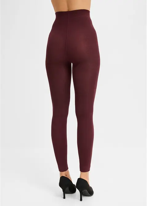 Leggings termici in maglia con morbido pile, 140 DEN, bonprix