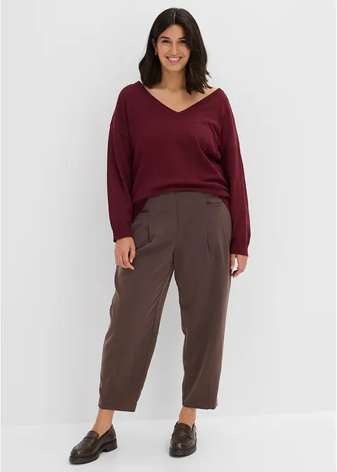 Maglione oversize in misto viscosa, bonprix