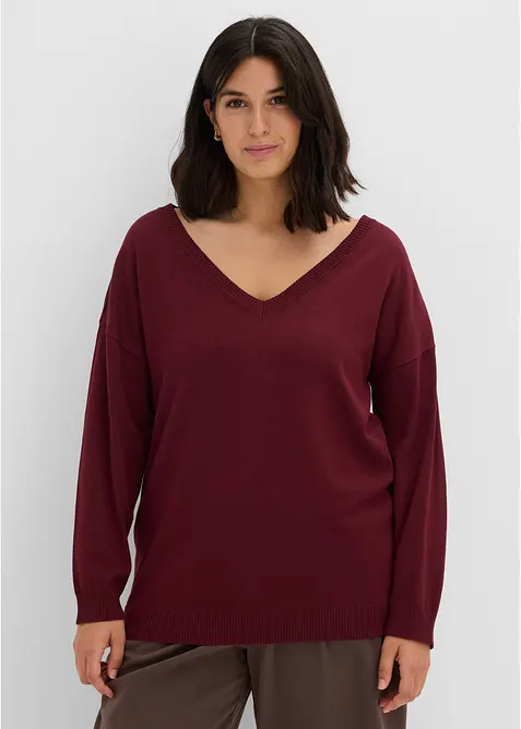 Maglione oversize in misto viscosa, bonprix