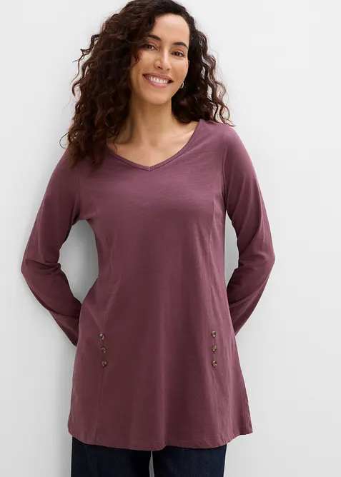 Maglia lunga in puro cotone, bonprix