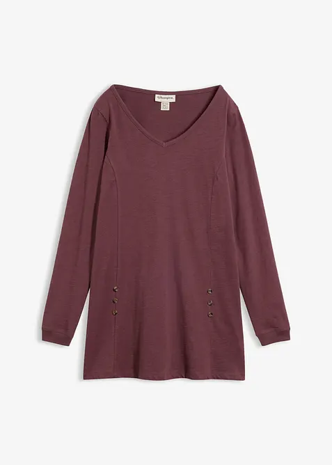 Maglia lunga in puro cotone, bonprix