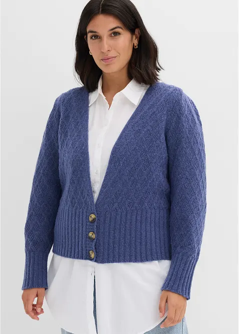 Cardigan in filato fine, bonprix