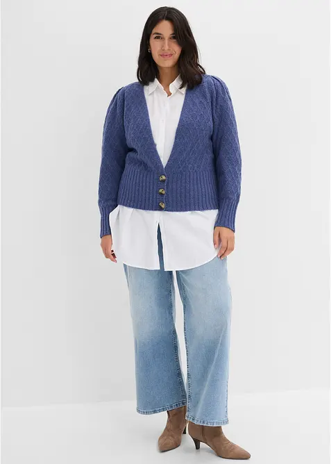Cardigan in filato fine, bonprix