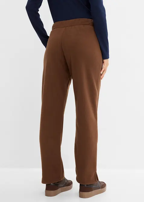 Pantaloni in pile con elastico in vita, bonprix