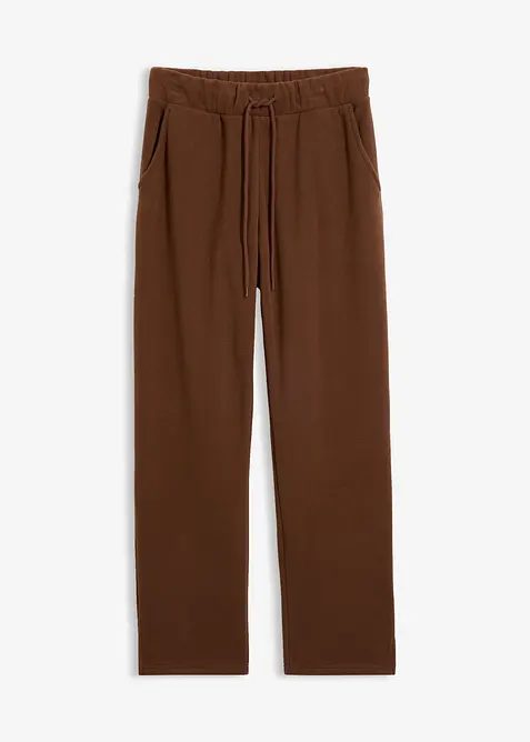 Pantaloni in pile con elastico in vita, bonprix