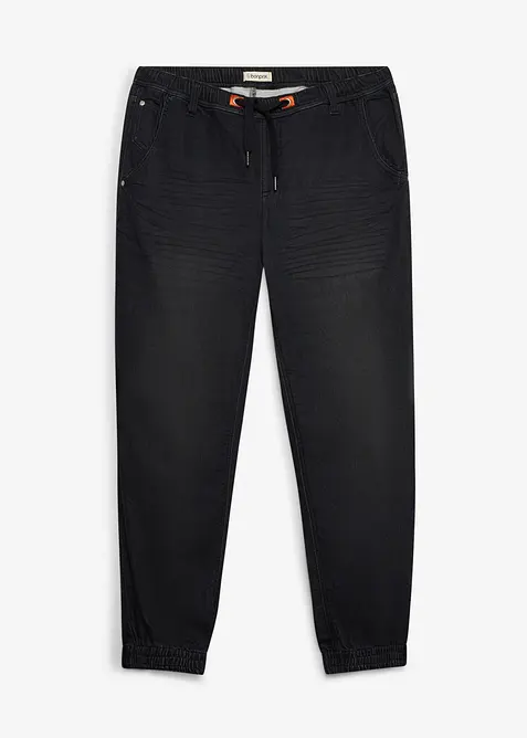 Jeans jogger con elastico in vita regular fit, straight, bonprix