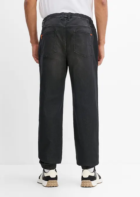 Jeans jogger con elastico in vita regular fit, straight, bonprix