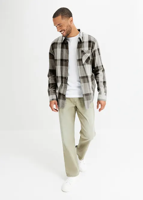 Camicia in flanella di puro cotone, bonprix