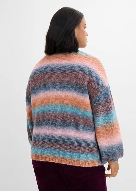 Cardigan in morbido filato grosso misto lana, bonprix