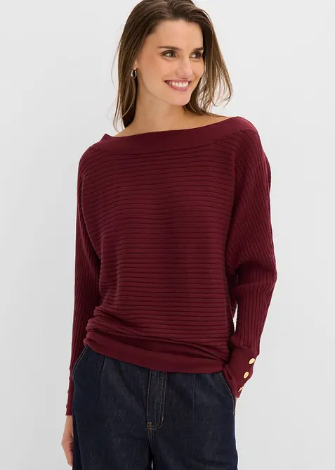 Maglione in filato fine misto viscosa, bonprix