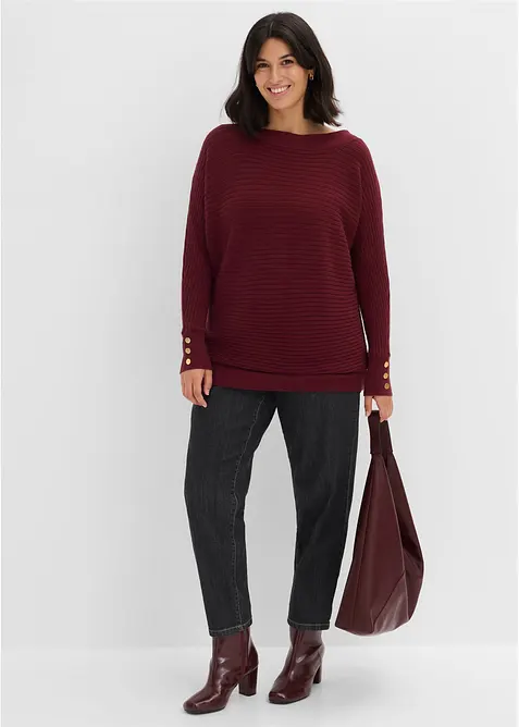 Maglione in filato fine misto viscosa, bonprix
