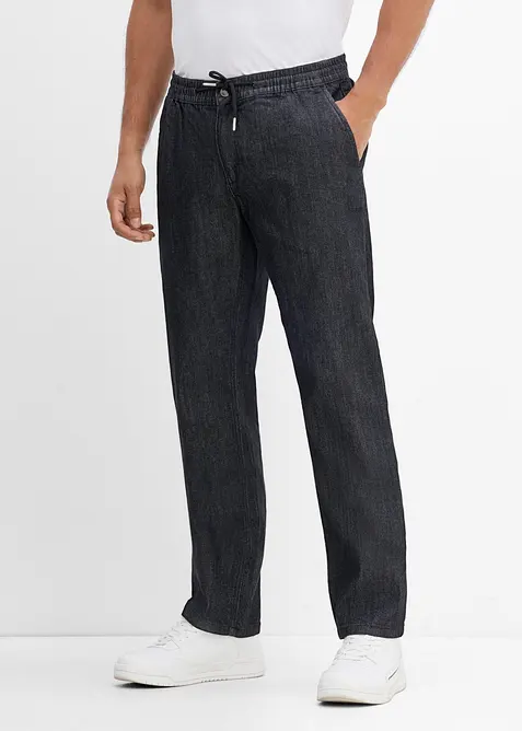 Jeans leggeri con elastico in vita regular fit, straight, bonprix