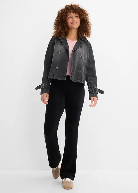 Leggings svasati effetto velluto a coste, bonprix