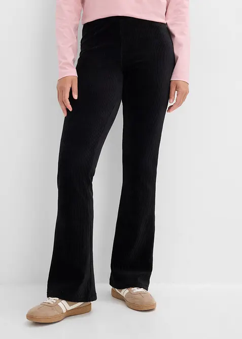 Leggings svasati effetto velluto a coste, bonprix
