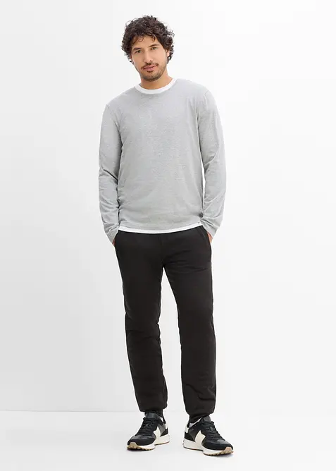 Pantaloni termici da jogging con fodera morbida in pile, bonprix