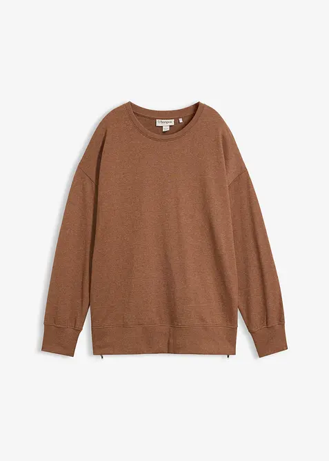Felpa in misto cotone, bonprix